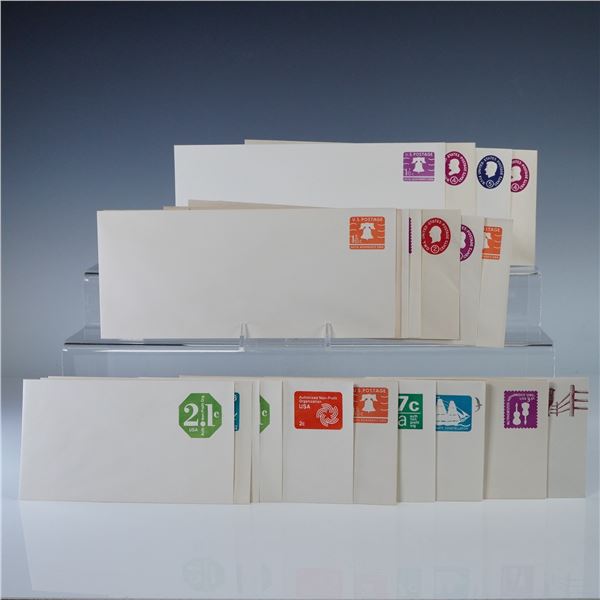27pc Vintage US Postal Stationery Envelopes