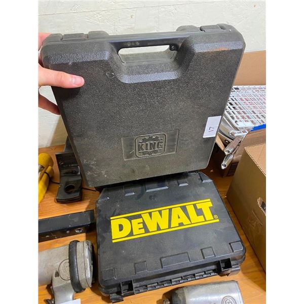 1 KING CASE AND 1 DEWALT CASE