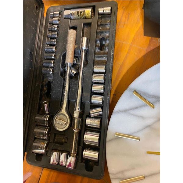 MASTERCRAFT RATCHET SOCKET SET- SOME SOCKETS MISSING