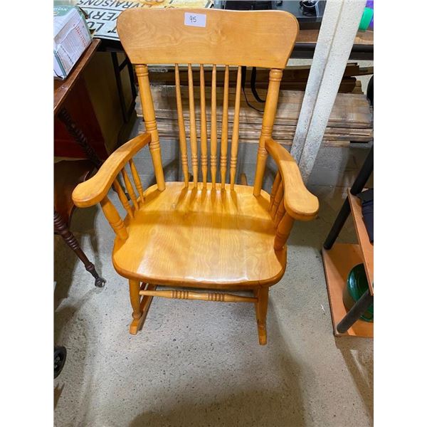 WOODEN ROCKING CHAIR