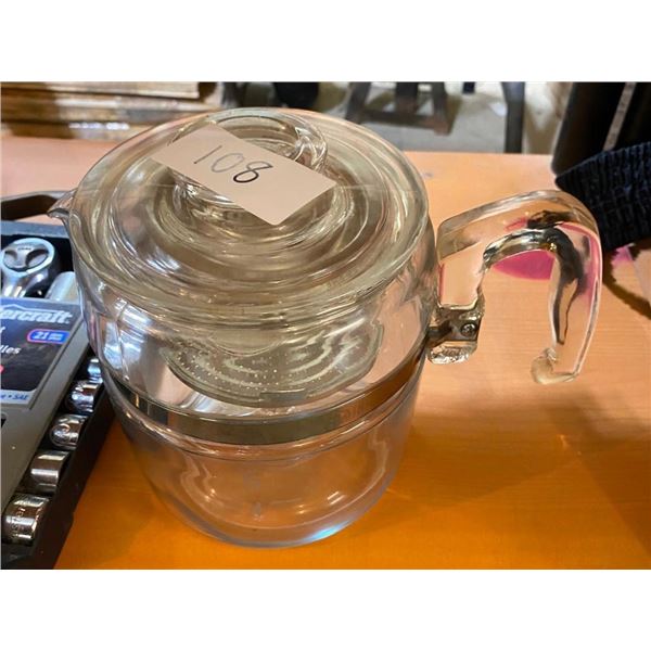 GLASS PERCULATOR TEA POT