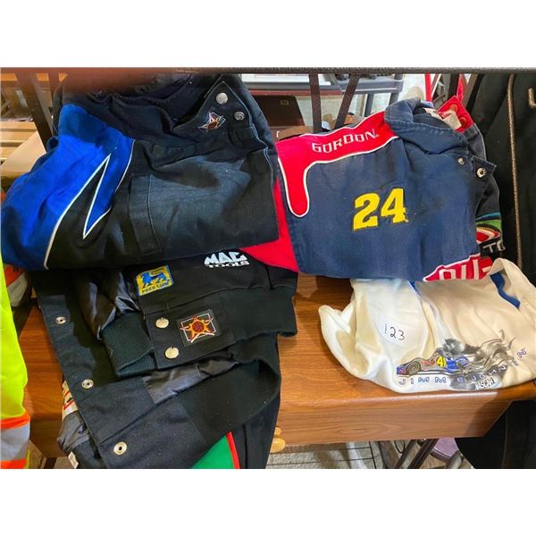 SIZE LARGE SHIRT, AND 3 SIZE M, L, AND XL JACKETS