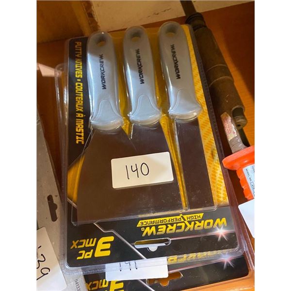 3-PC PUTTY KNIVES SET