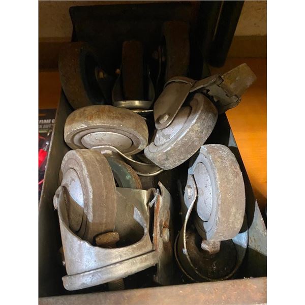 BOX LOT OF CASTOR WHEELS