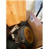 Image 1 : BOX LOT OF COOKWARE WITH WOODEN CUTTING BOARD