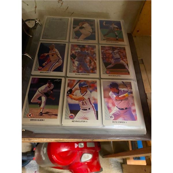 BINDER OF BASEBALL CARDS