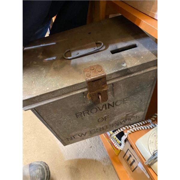 POSSIBLY AN OLD PROVINCE OF NEW BRUNSWICK VOTING BOX