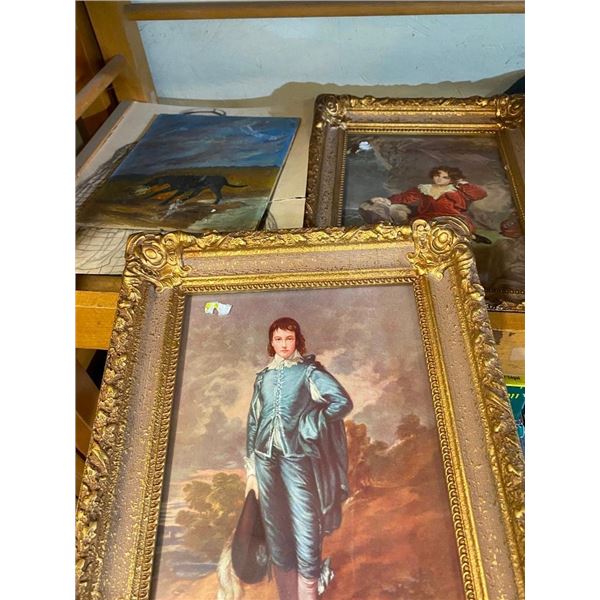 4 PICTURES - 2 WITH FRAMES