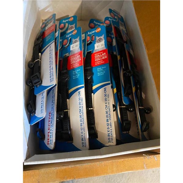 BOX OF APPROX. 25 CAT BREAKAWAY PET COLLARS