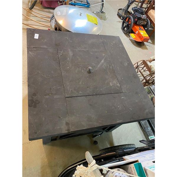 38 X 38 X 28 HIGH INCH METAL PROPANE FIRE PIT TABLE