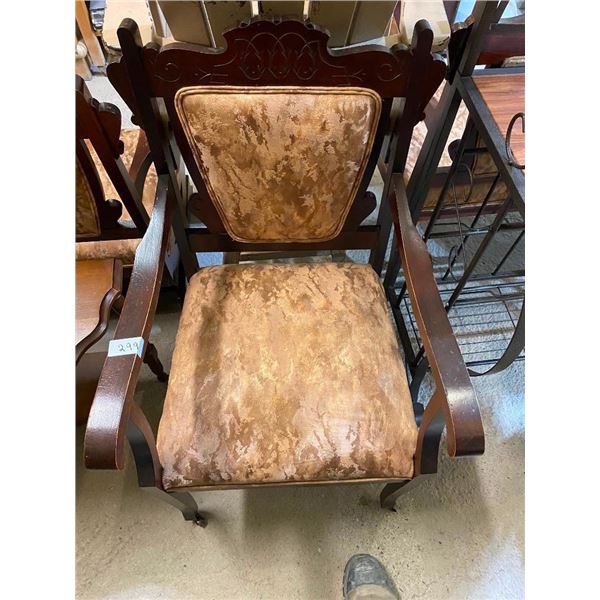 PADDED WOODEN CHAIR