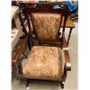 Image 1 : PADDED WOODEN ROCKING CHAIR