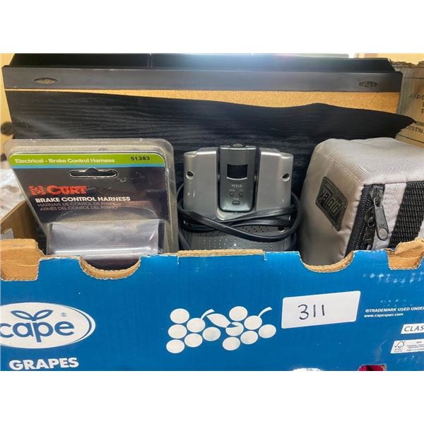 6 SMALL CASES OF AUDIO CASSETTES AND A RADIO
