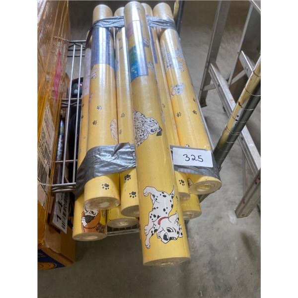 APPROX. 9 ROLLS OF WALL PAPER - SEE PIC. FOR SIZE