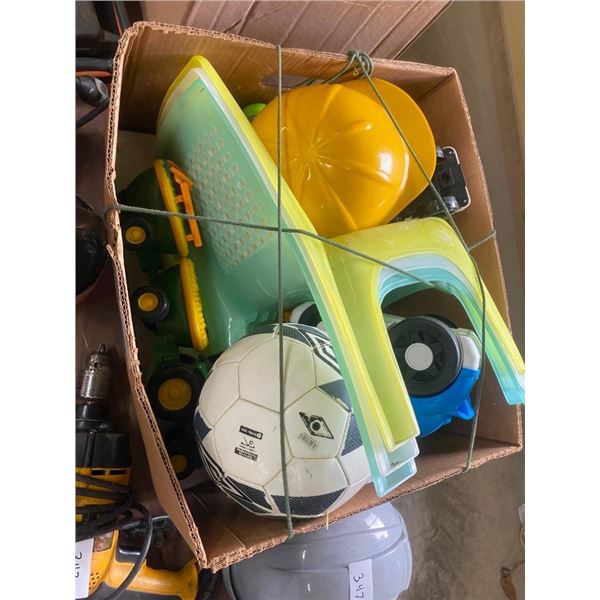 BOX LOT OF KIDS TOYS