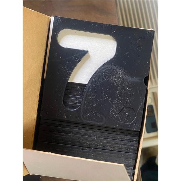 PLASTIC LETTER TEMPLATES