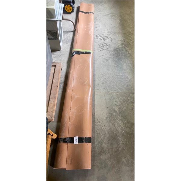 ROLL OF APPROX 9FT RUBBER -TAN IN COLOR