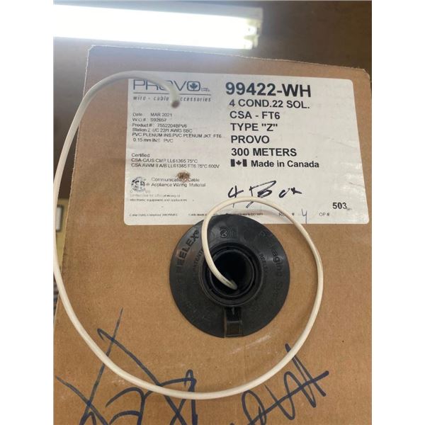 BOX OF CABLE - SEE PIC. FOR INFO.