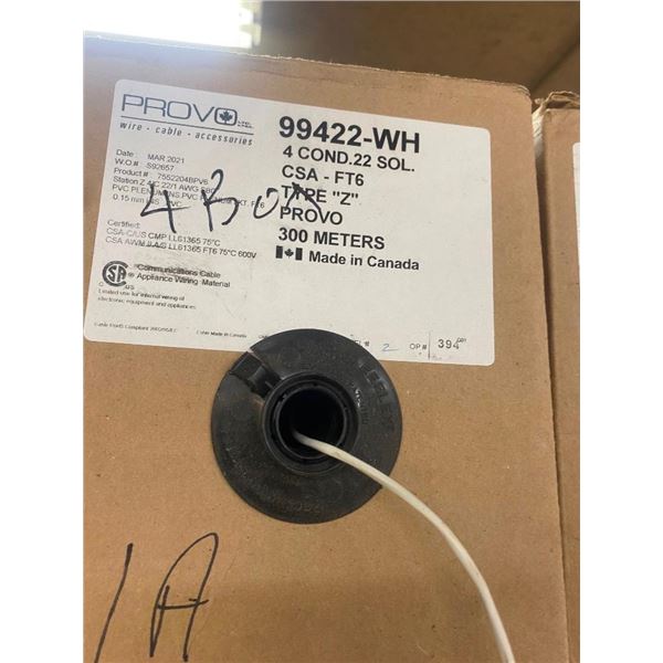 BOX OF CABLE - SEE PIC. FOR INFO.