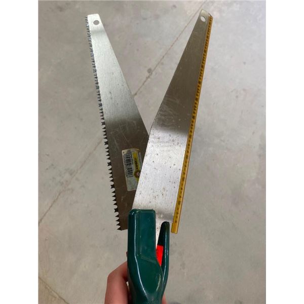 2 OF 13 INCH BLADES WITH HANDLES