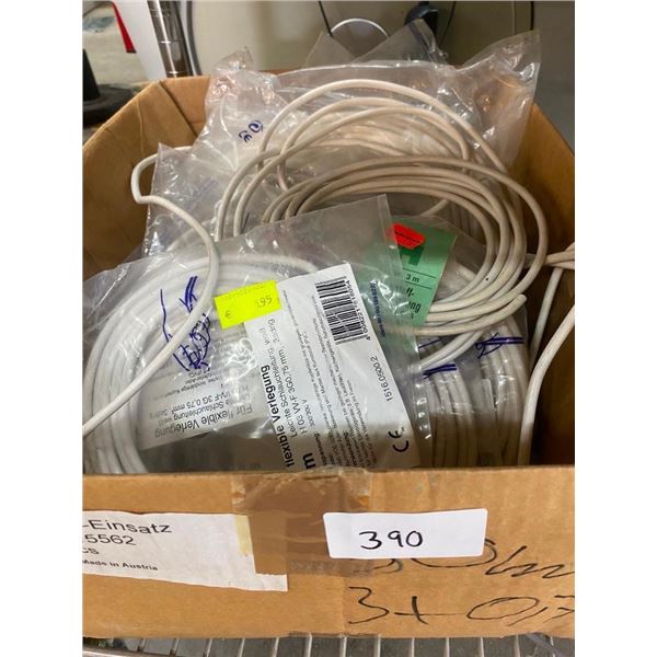 BOX LOT OF CABLES