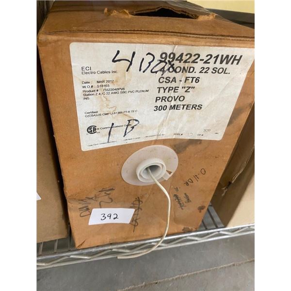BOX LOT OF CABLE - SEE PIC. FOR INFO.