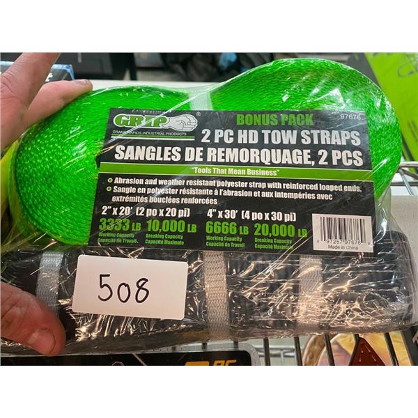 GRIP 2PC HD TOW STRAPS
