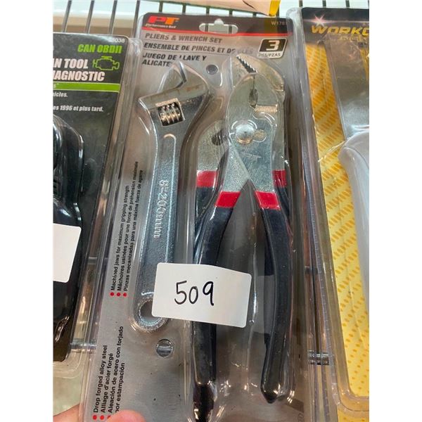 PLIERS AND WRENCH SET