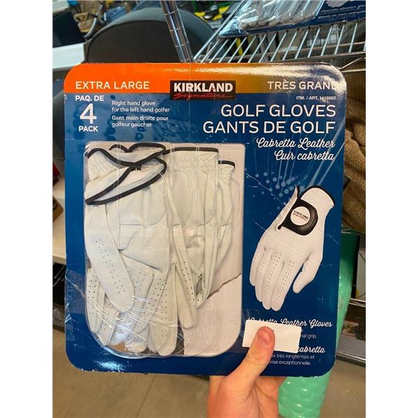 4 RIGHT HAND XL GOLF GLOVES
