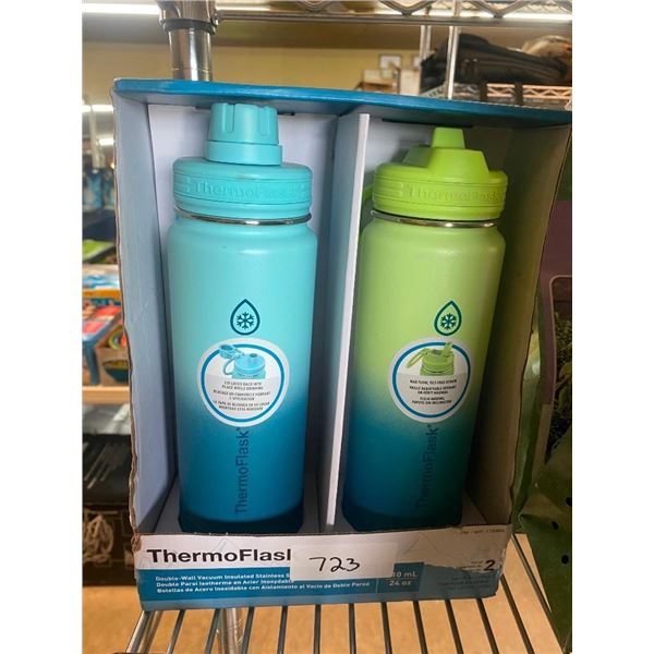 2 THERMO FLASK WATER BOTTLES