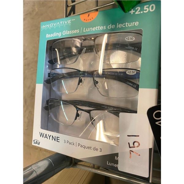 3-PACK OF READING GLASSES