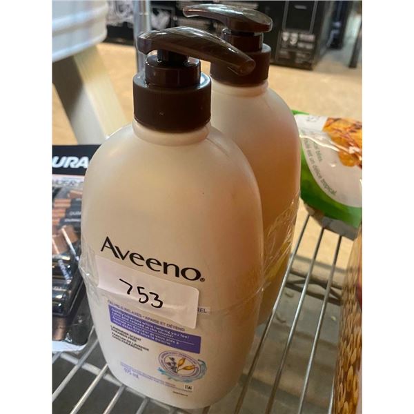 2 BOTTLES OF AVEENO MOISTURIZER
