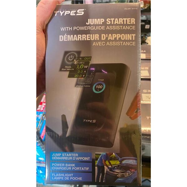 JUMP STARTER BATTERY BOOSTER PACK WITH CABLES AND USB PORTS