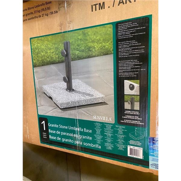 17.7X17.7IN GRANITE STONE UMBRELLA BASE