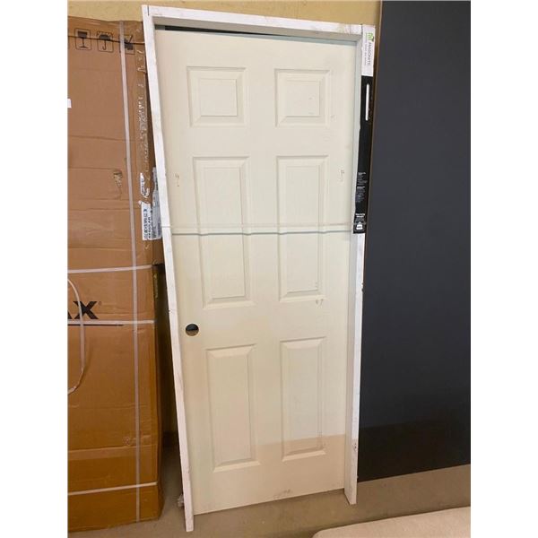 32IN INTERIOR DOOR - HAS 2 SMALL HOLES AND FEW DINGS AS SEEN IN PICTURE
