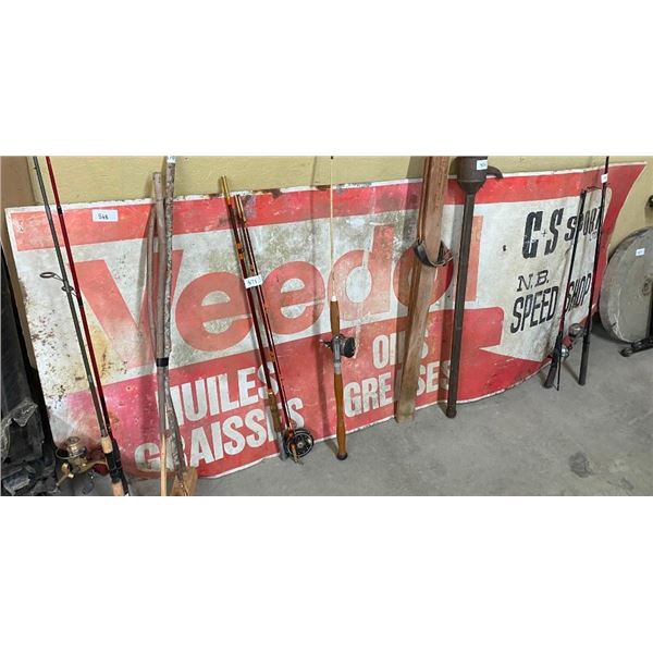 8FT VEEDOI TIN SIGN- BENT