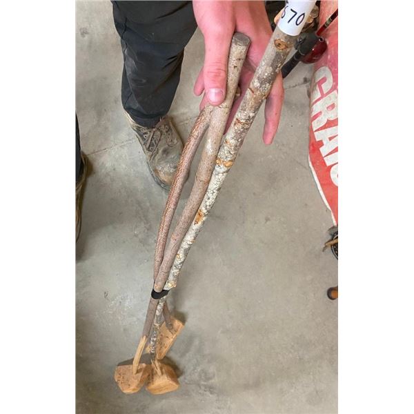 3 HILLBILLY GOLF CLUBS