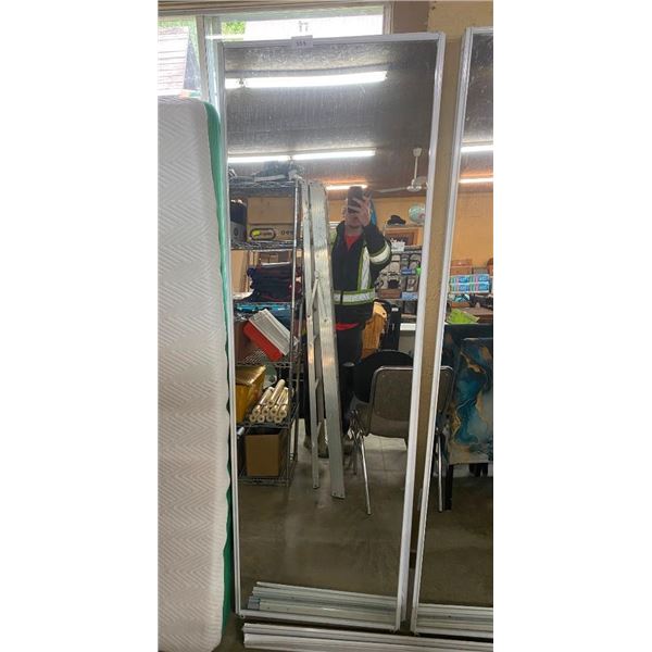 2 OF 24X78IN SLIDING MIRROR DOORS FOR CLOSET