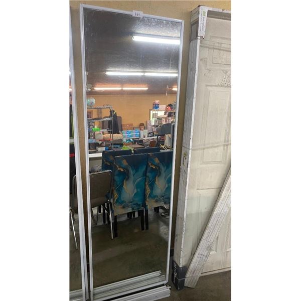 2 OF 24X78IN SLIDING MIRROR DOORS FOR CLOSET