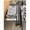Image 1 : 4 OF 84IN CURTAIN PANELS WITH RODS
