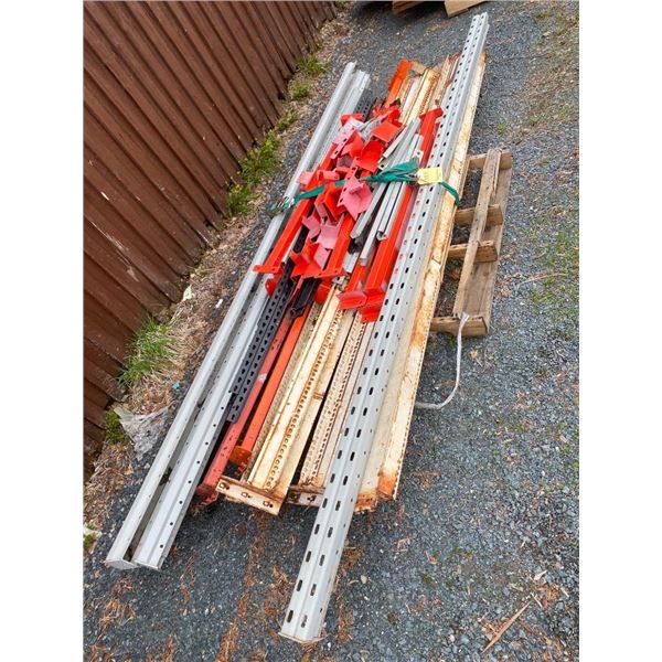 PALLET OF UPRIGHTS AND CROSS MEMBERS FOR PALLET RACKING