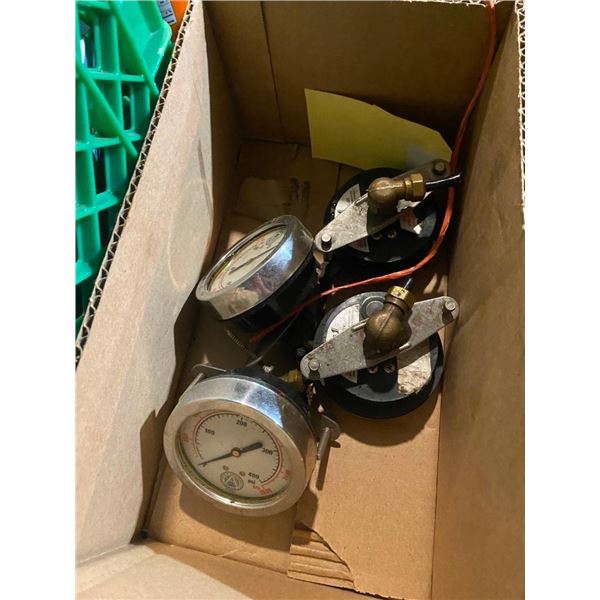 BOX LOT OF ASSORTED GAUGES