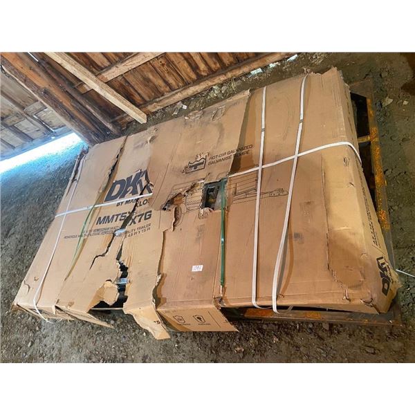 DK 4.5X7.5FT GALVANIZED UTILITY TRAILER WITH DUMP