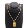 Heavy 24k Gold Filled Thai Buddha Amulet With Gold Layered Necklace  (JEW-161)