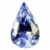 0.90ct Pear Shape Natural Violet Blue Tanzanite Gem  Appraisal Estimate $1800 (GEM-20012)