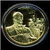 .75oz Franklin Mint PR70 DCAM 24k plated Sterling Silver Round History of the American Presidency J.