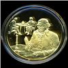 .75oz Franklin Mint PR70 DCAM 24k plated Sterling Silver Round History of the American Presidency G.