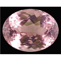 14.80ct Flawless Oval Cut Natural Pink Afghan Kunzite Appraisal Estimate $5920 (GEM-17848)