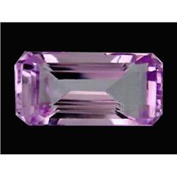 13.20ct Emerald Cut 100% Natural Deep Pink Kunzite Appraisal Estimate $5280 (GEM-18172)