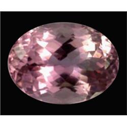 11.1ct Flawless Sparkling Imperial Pink Kunzite Appraisal Estimate $8880 (GEM-17666)